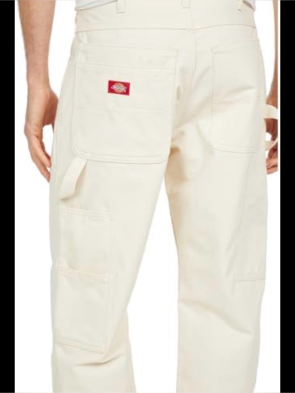 Dickies White Men's Relaxed Fit Utility Jeans